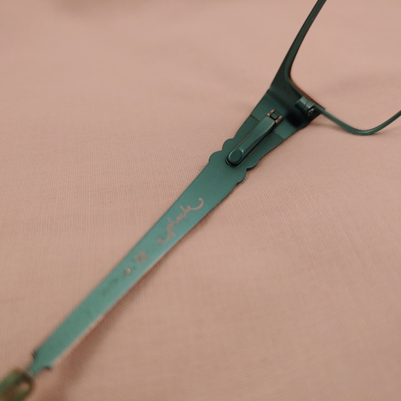 PHOEBE COUTURE Rx Eyeglass Frames Brown Metal Rims - Picture 5 of 8